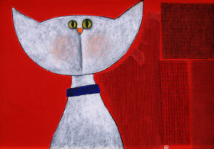 SFONDO ROSSO | Mixed on wood | 40x50 cm | 2008