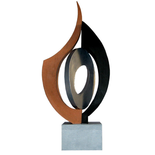 I Quattro Elementi Public art commission, 2014 Corten steel and iron Civil Protection Department Building, Coredo, Italy