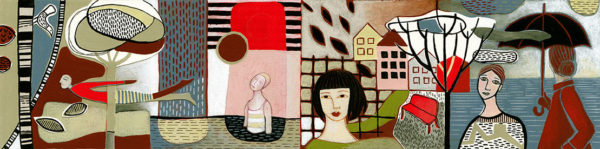 Solstizio Public art competition (2nd prize), 2014 Acrylic on canvas Retirement Home Giovanelli, Tesero, Italy