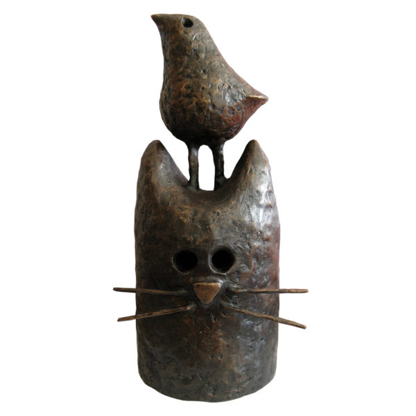 Gli Invitapasseri Public art commission, 2014 Bronze Nursery and kindergarten Il Melograno, Cadine, Italy