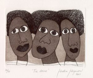 TRE DONNE | Etching | 15x20 cm | 2005