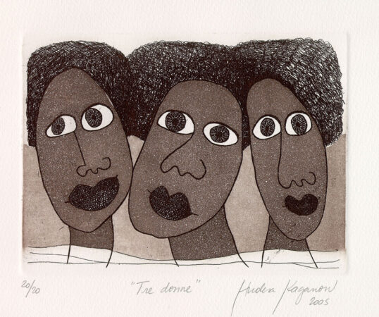 TRE DONNE | Etching | 15x20 cm | 2005