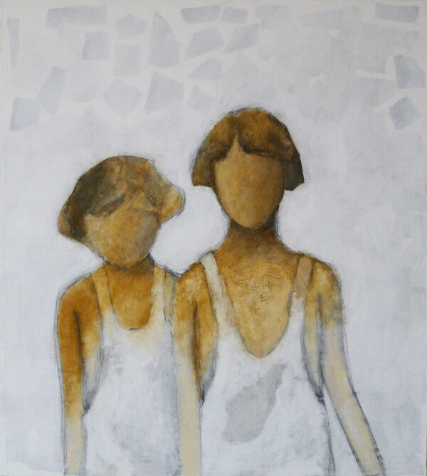 THE STEP SISTERS | Mixed media on canvas | 70x80 cm