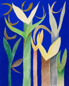 POUSSES | Mixed media on paper | 38 x 48 cm | 2022