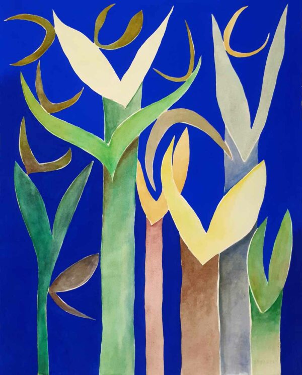 POUSSES | Mixed media on paper | 38 x 48 cm | 2022